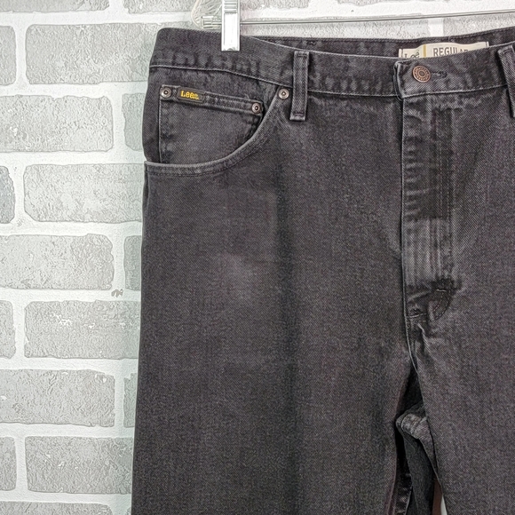 LEE M.R. Vintage Y2K Black Relaxed Fit Denim Jeans Men's Size 42 x 34 - Picture 6 of 16